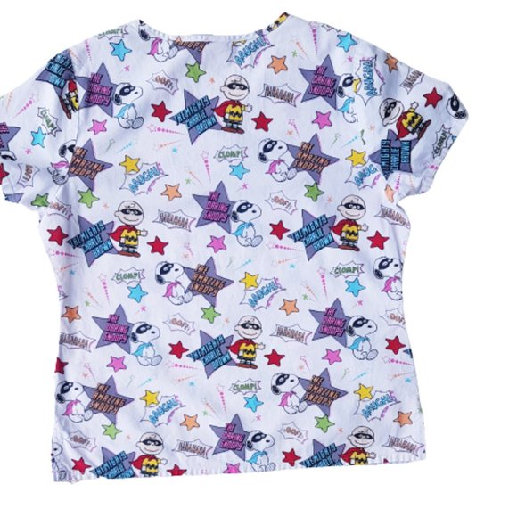 2016 PEANUTS Smock Nurse Scrub Top - Picture 3 of 4